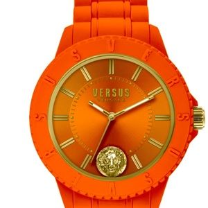 Orange Versace Watch